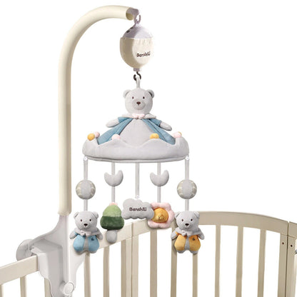 Mobile Bebe lit – Peluches douces et musique apaisante pour l’éveil de bébé - Spot Bébé