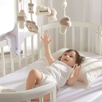 Mobile Bebe lit – Peluches douces et musique apaisante pour l’éveil de bébé - Spot Bébé