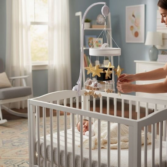 Mobile bébé musical kaaba islamique apaisant favorisant l’endormissement de bébé