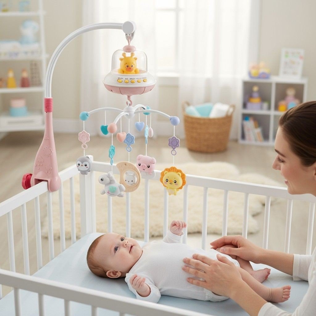 Mobile musical, 150 mélodies et bruits blancs, rituel du coucher serein