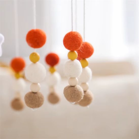 Mobile bébé décoratif fait main pour chambre de bébé