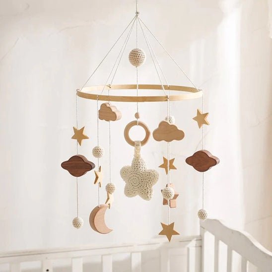 Mobile bébé étoile suspendu pour berceau