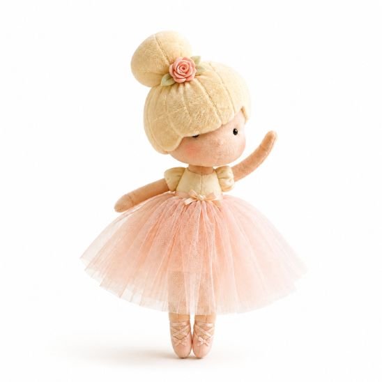 Ballerine en feutrine avec jupe en tulle rose du mobile lit bébé Princesse