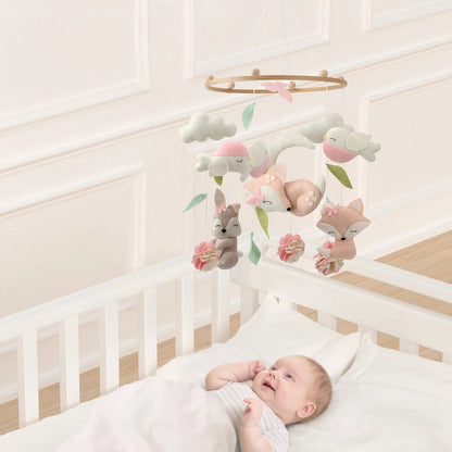 Mobile musical bébé fille – Apaisant, doux et parfait pour l’éveil sensoriel - Spot Bébé