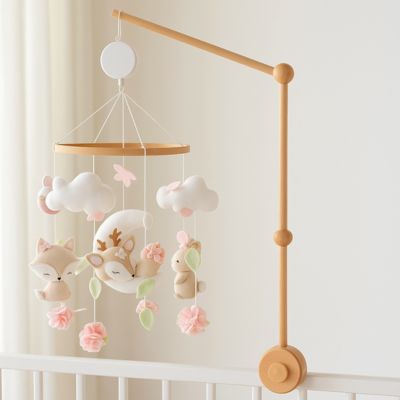 Mobile musical bébé fille – Apaisant, doux et parfait pour l’éveil sensoriel – Accessoire bébé doux | Spot Bébé
