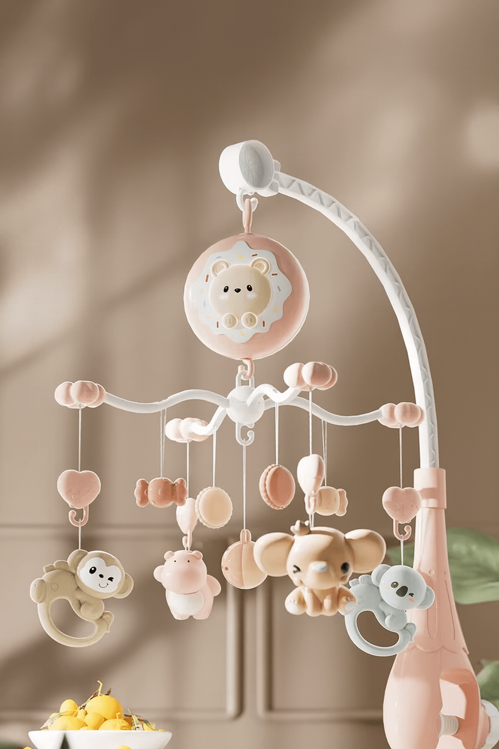 Mobile musical bébé Loomi Baby avec veilleuse intégrée et mélodies douces