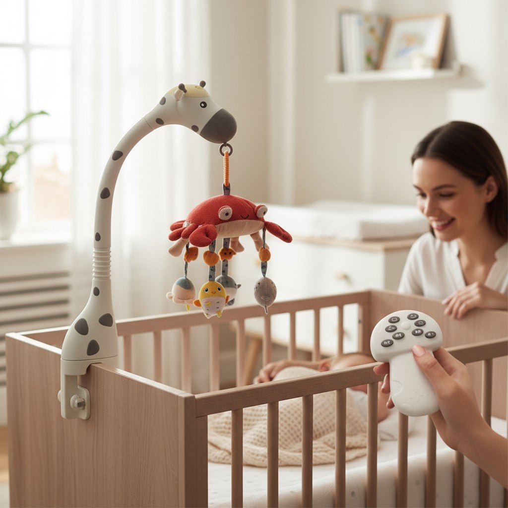 Mobile musicale bébé avec veilleuse apaisante