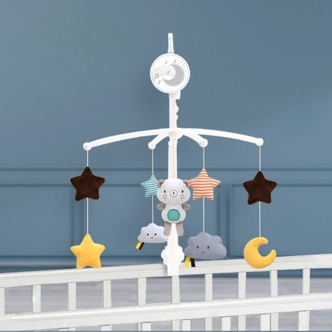  Mobile musical pour lit bébé avec ourson et nuages