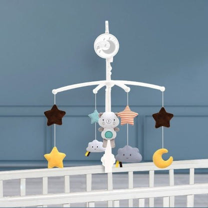  Mobile musical pour lit bébé avec ourson et nuages