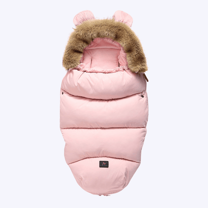Nid d’ange bébé rose clair cocon douillet, idéal hiver et mi-saison – Spot Bébé
