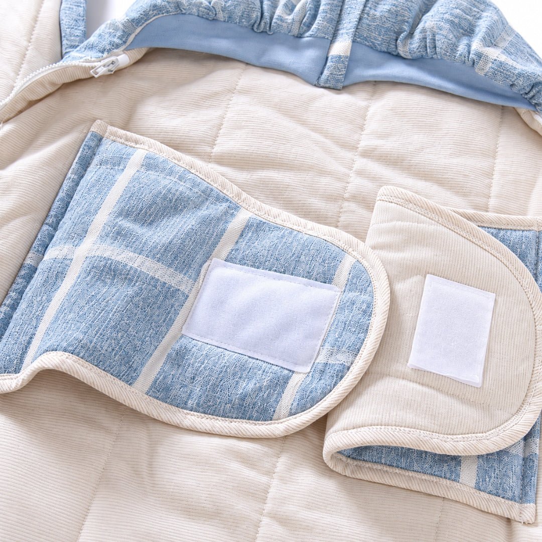 Ailes d'emmaillotage à velcro doux