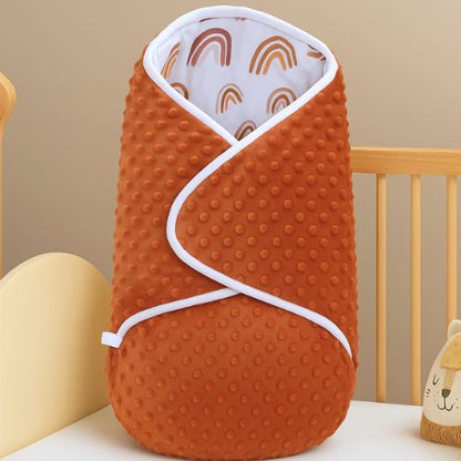 Nid d'ange bébé orange brûlé, câlin cannelle chaleureux et douillet pour nouveau-né.