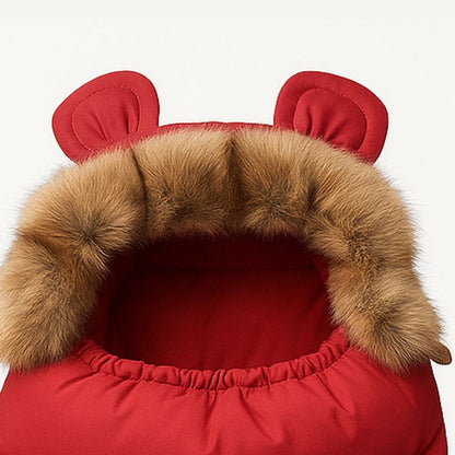 Nid d’ange bébé rouge avec doublure polaire douce – Spot Bébé