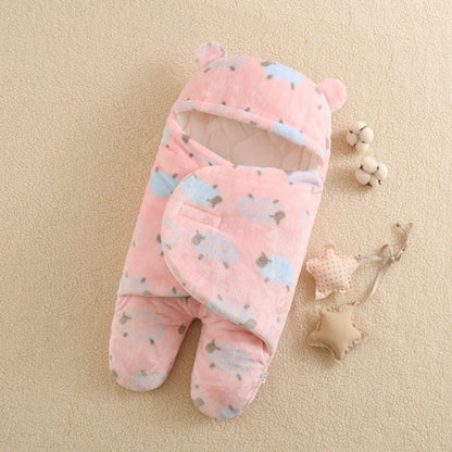 Nid d'ange cocooning en tissu rose doux pour envelopper bébé de tendresse