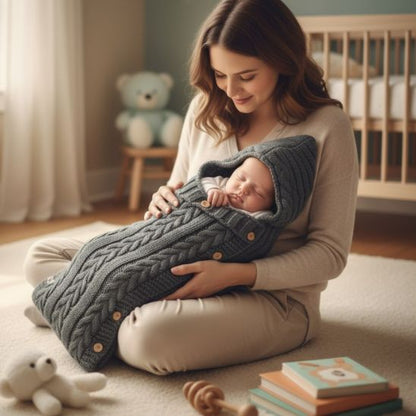 Nid d'ange tricoté pour bébé - Douillet | Spot bébé