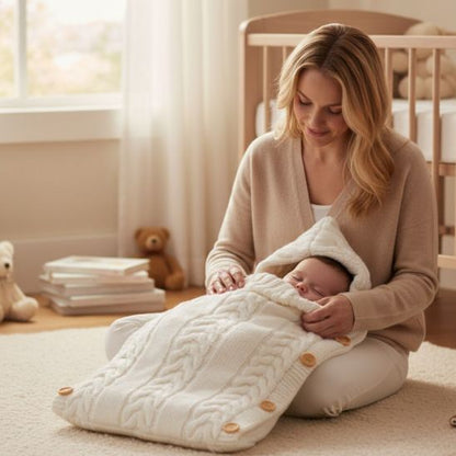 Nid d'ange tricoté pour bébé - Douillet | Spot bébé