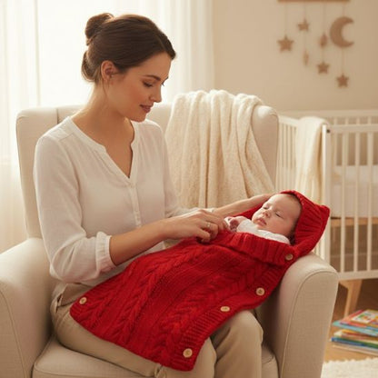 Nid d'ange tricoté pour bébé - Douillet | Spot bébé