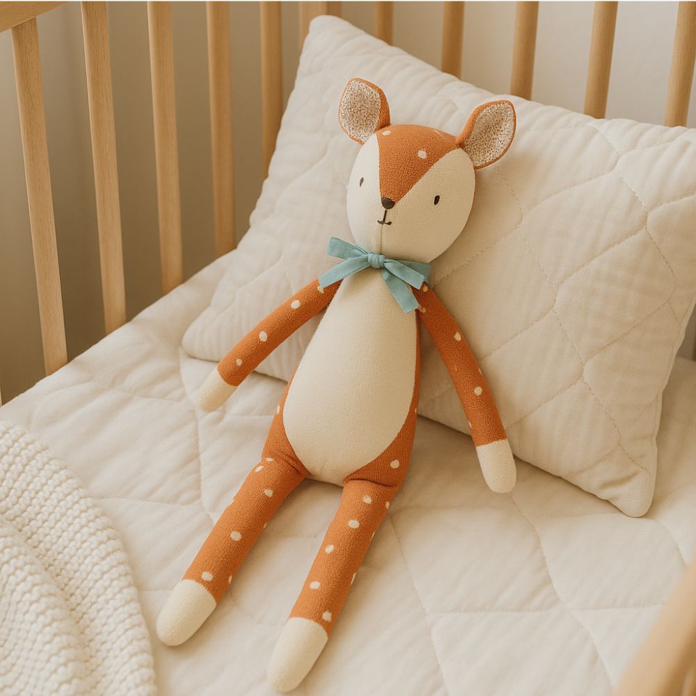 Doudou renard doux et sécurisant pour chambre bébé