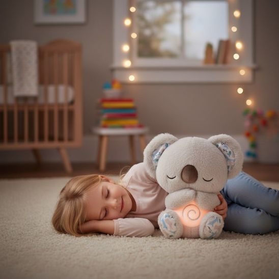 Veilleuse peluche koala parfaite pour créer une ambiance apaisante dans la chambre bébé