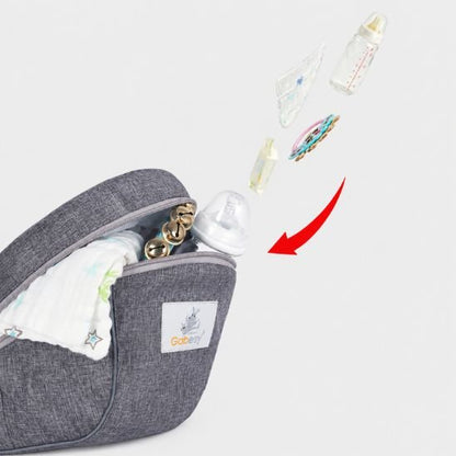 Siège de hanche bébé – rangement intégré couche biberon tétine accessoires
