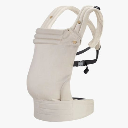 porte bébé coton lin beige uni vue dos bretelles en X