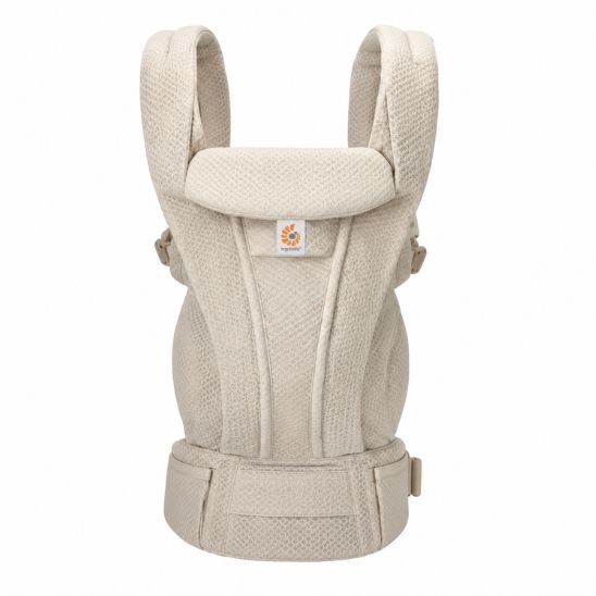 porte bébé ergonomique beige vue produit seul tissu respirant