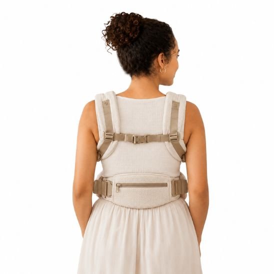porte bébé ergonomique bretelles rembourrées vue dos soutien lombaire