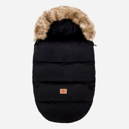 Poussette chancelière noire chaude et élégante pour bébé