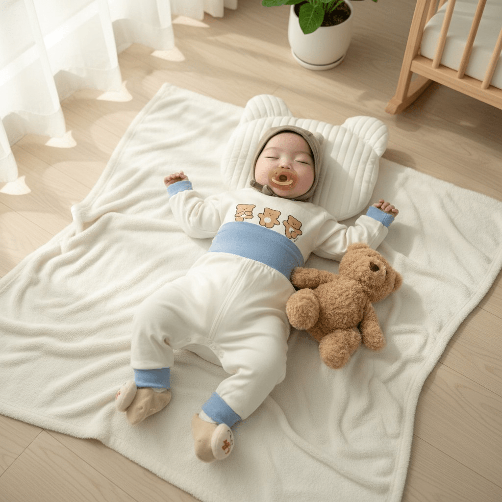 Pyjama bebe en coton respirant, idéal pour les nuits paisibles