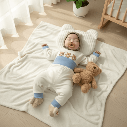 Pyjama bebe en coton respirant, idéal pour les nuits paisibles