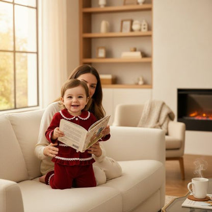 Pyjama BEBE NOEL velours doux idée cadeau pour fêtes