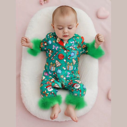 Pyjama NOEL BEBE en Coton Bio motif festif de Noël