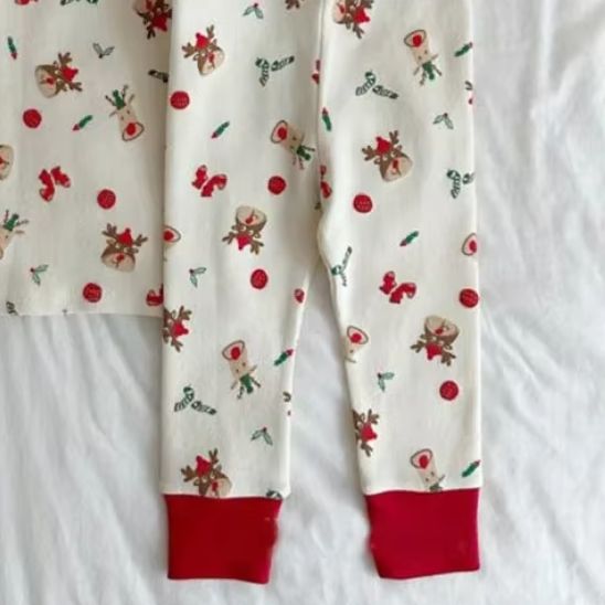 Pyjama NOEL BEBE en Coton Bio style lutin Noël