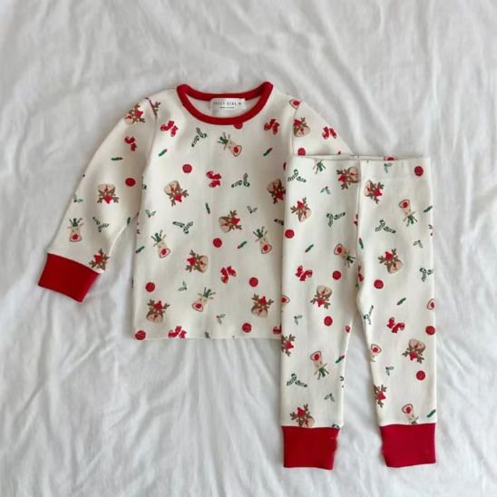 Pyjama NOEL BEBE en Coton Bio motif renne