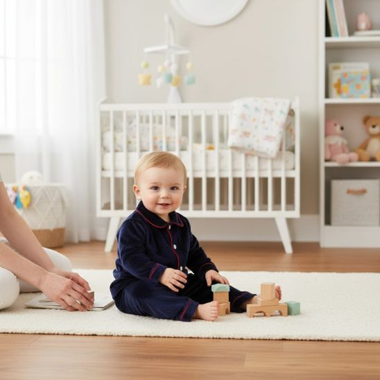 Pyjama NOEL enfant velours rouge matière douce et chaude