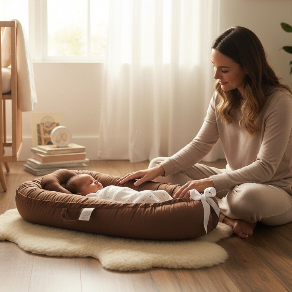 Réducteurs de lit au design chaleureux et moderne couleur caramel