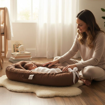 Réducteurs de lit au design chaleureux et moderne couleur caramel