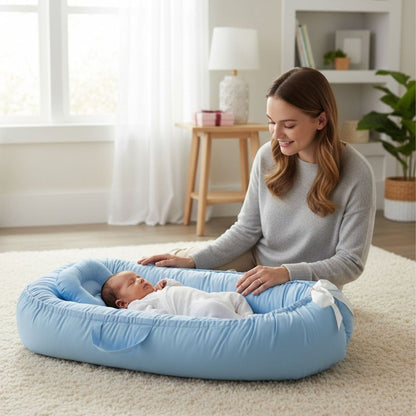 Réducteur de lit bébé avec matelas moelleux et rembourrage doux