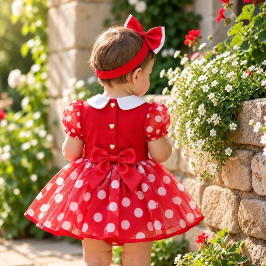 robe-bebe-fille-a-pois-rouge-assise-jardin.jpg