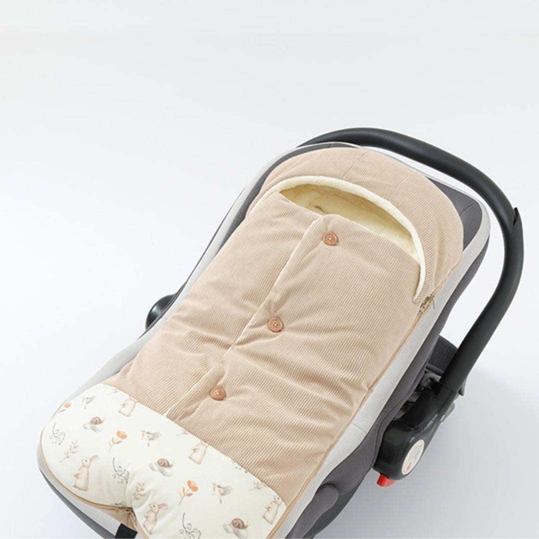 Sac de couchage Noisette installé dans un cosy