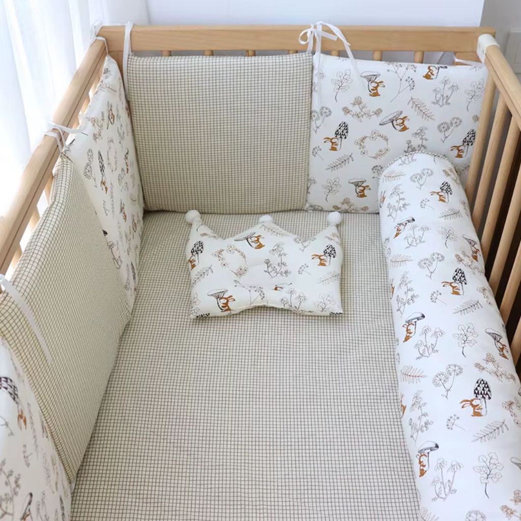 Tour de lit bébé garçon ensemble 6 ou 7 pièces réversible double face