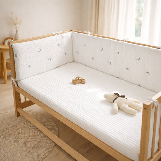 tour de lit bébé garçon et fille en coton pour chambre bébé mixte