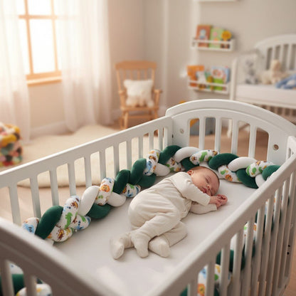 Tour de Lit bébé - Lucky vert jungle pour berceau