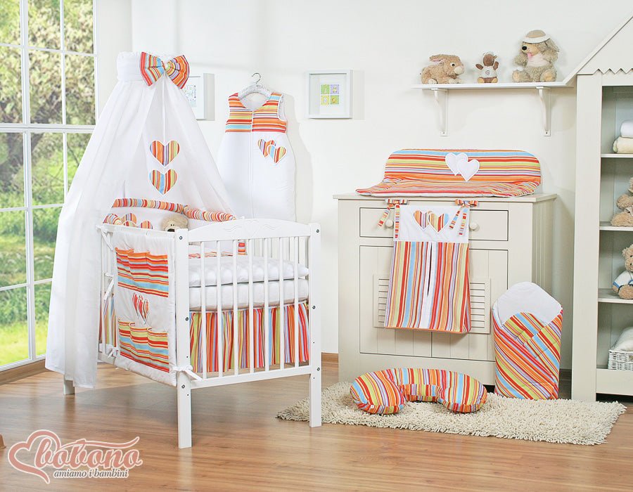 Tour de Lit Bébé Tresse – Bleu & Blanc en Velours Doux