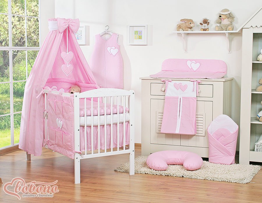 Tour de Lit Bébé Tresse – Bleu Douceur en Velours
