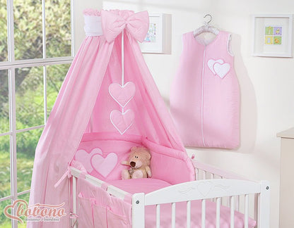 Tour de Lit Bébé Tresse – Bleu Douceur en Velours