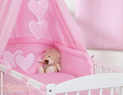 Tour de Lit Bébé Tresse – Bleu Douceur en Velours