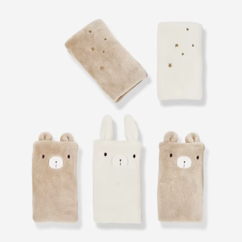 Tour de lit - Lapin Beige Blanc