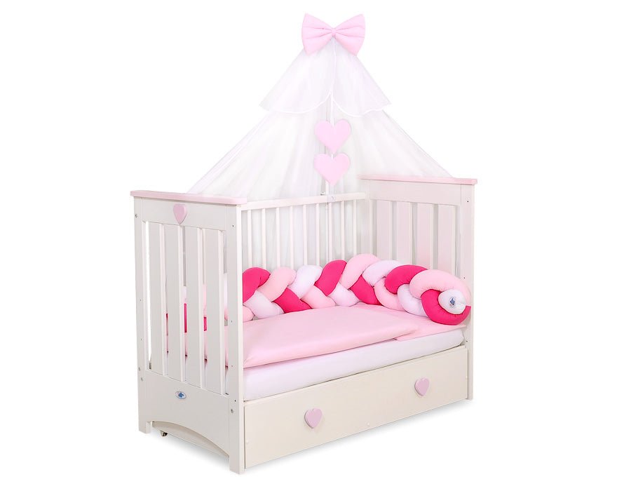 Tour de lit – Princesse rose et blanc
