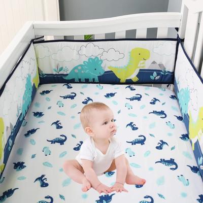 Tour de lit respirant – Dinosaures bleu et vert - Spot Bébé